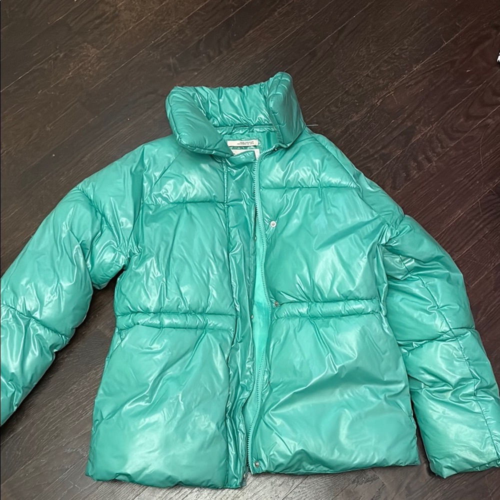 Women’s Green Puffer Jacket